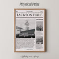 Jackson Hole Wyoming Newspaper Print