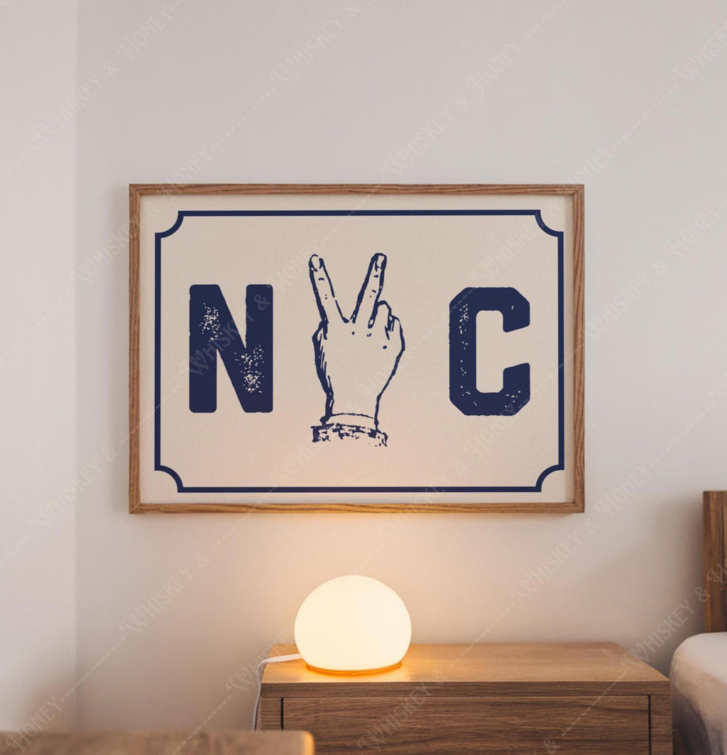 NYC Peace Sign Print