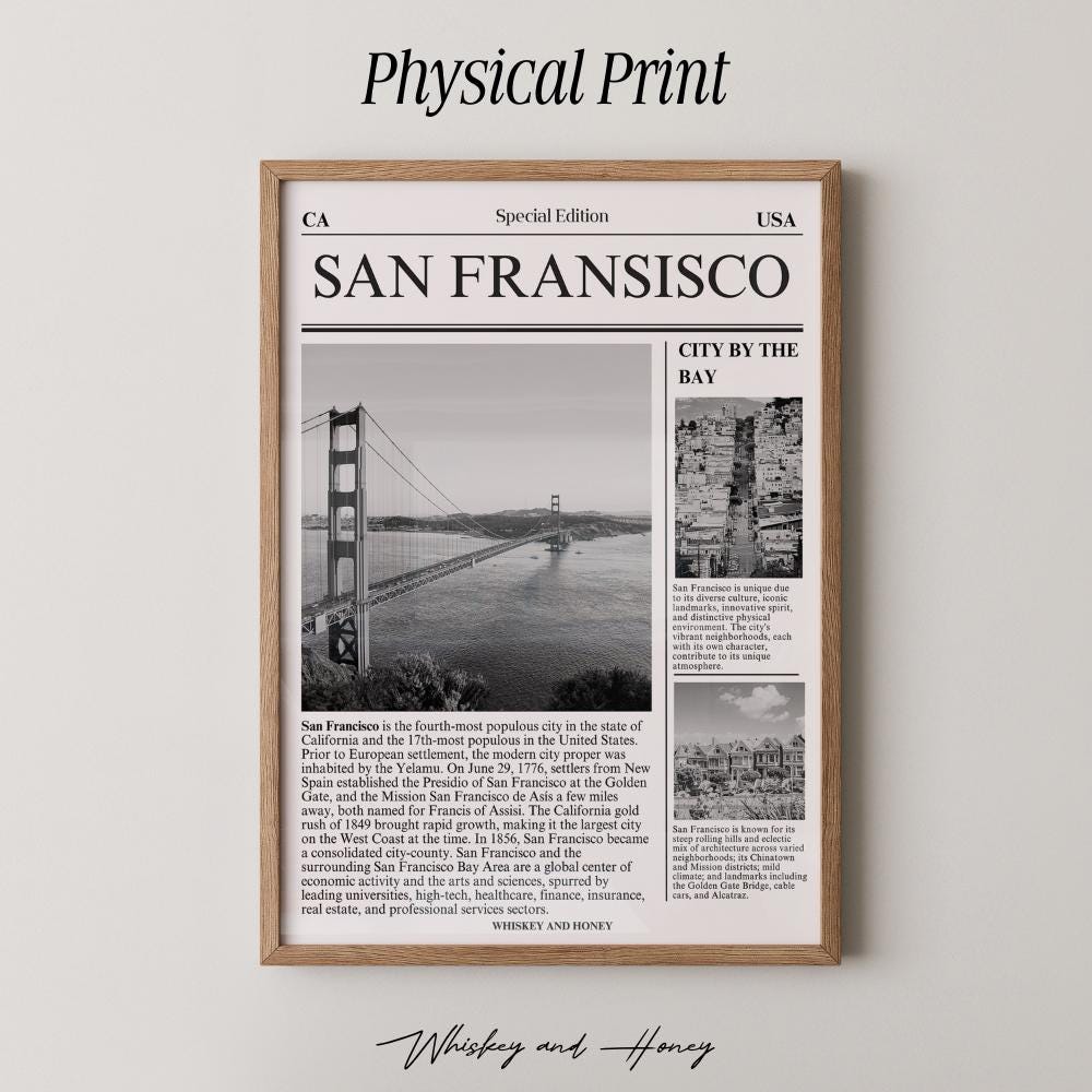 San Francisco Newspaper Print