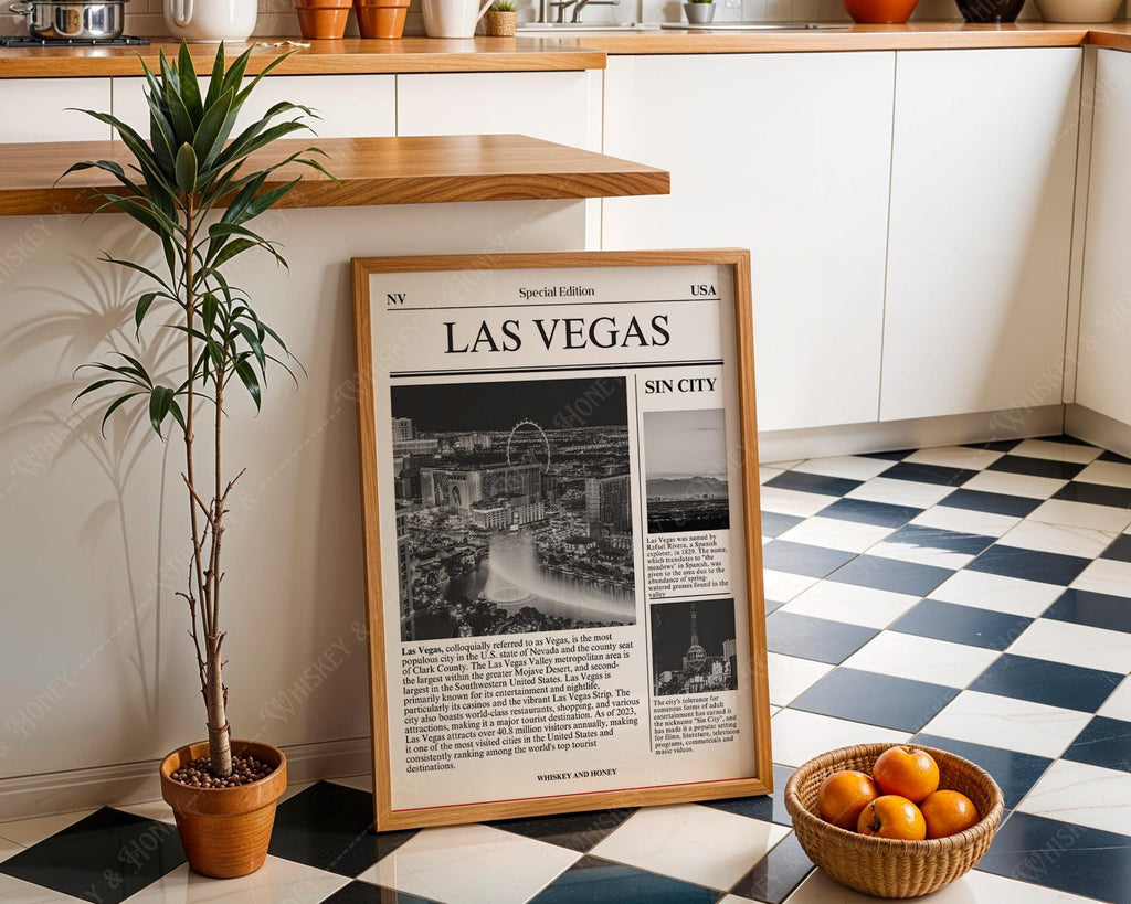 Las Vegas City Newspaper Print