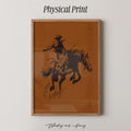 Bucking Bronco Print