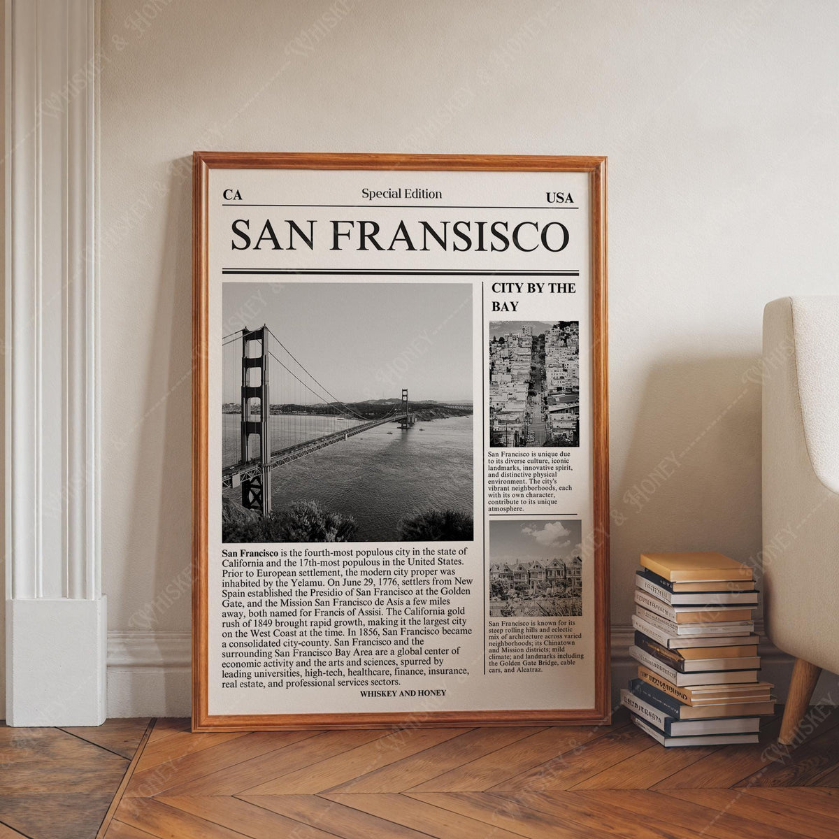 San Francisco Newspaper Print