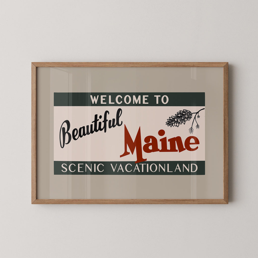 Beautiful Maine Print