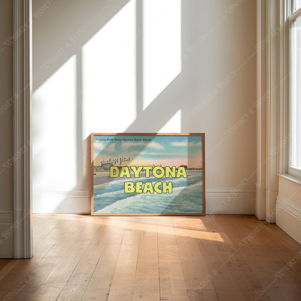 Greetings from Daytona Beach Postcard Art