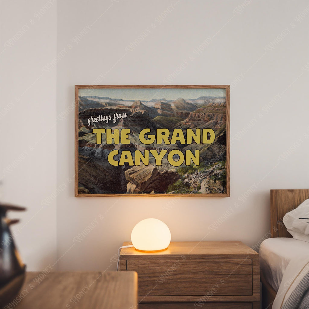 Grand Canyon Vintage Postcard Print