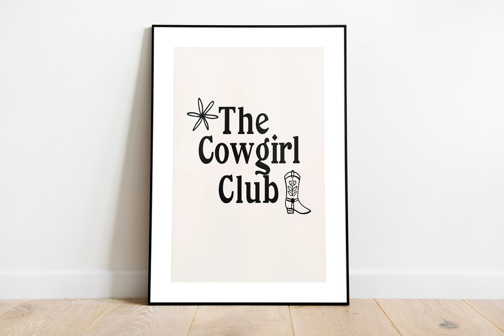 The Cowgirl Club Print