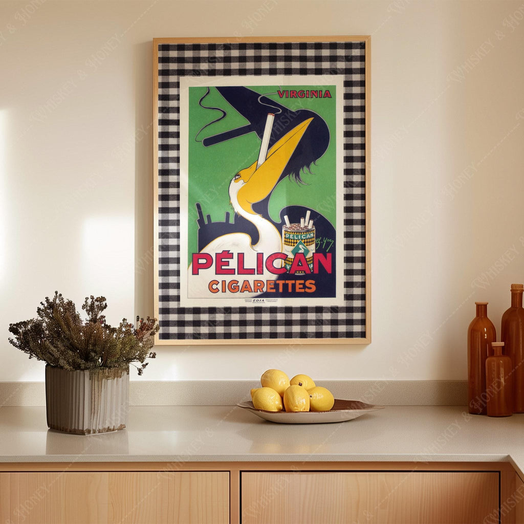 Vintage Pelican Cigarettes Print
