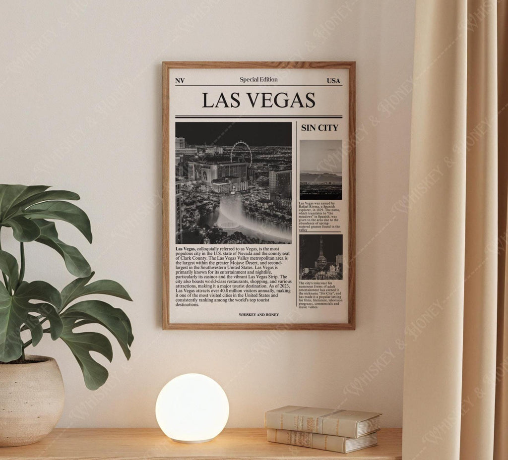 Las Vegas City Newspaper Print