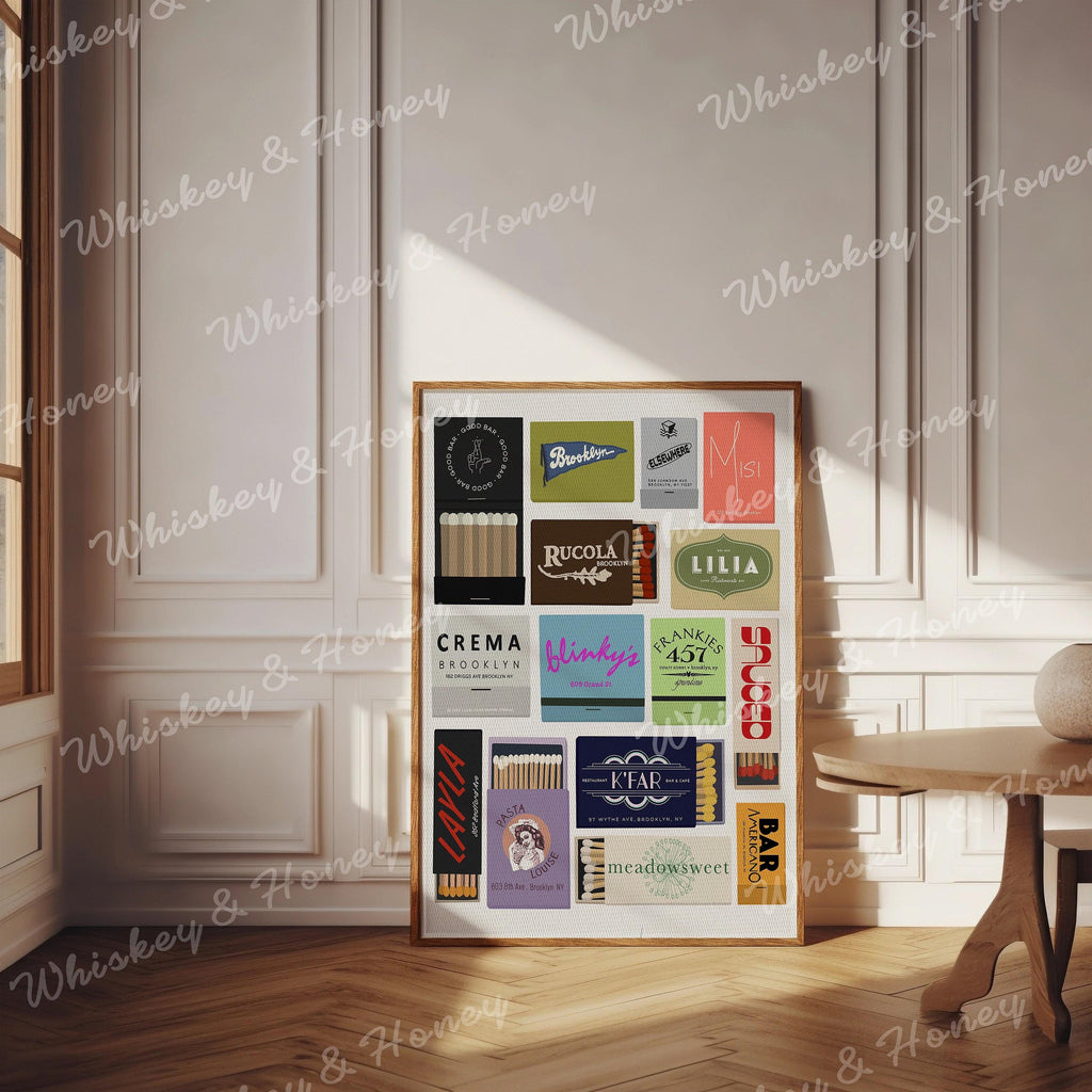 Brooklyn Matchbooks Collage Print