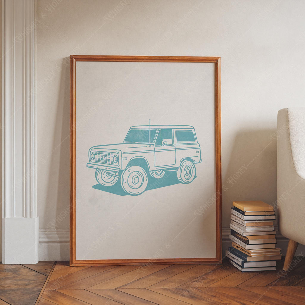 Vintage Ford Bronco Print