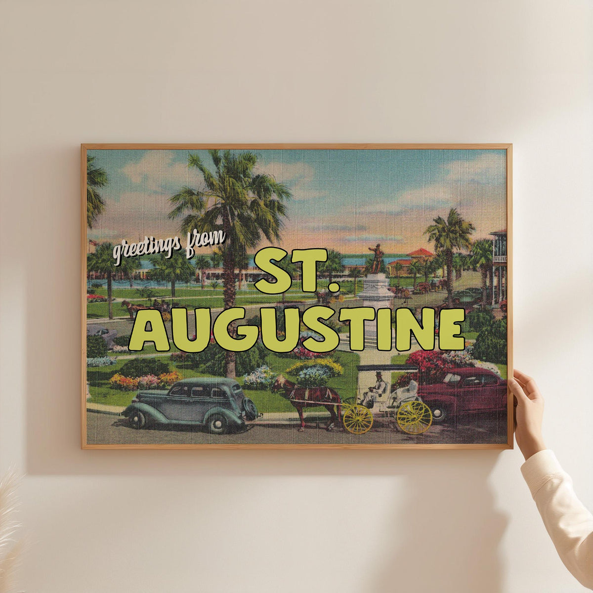 Greetings from St. Augustine Florida Art Print