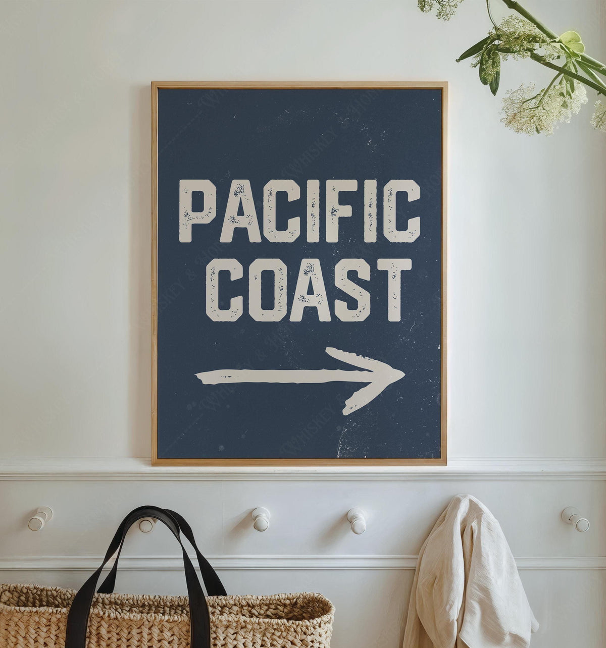 Pacific Coast Sign Print