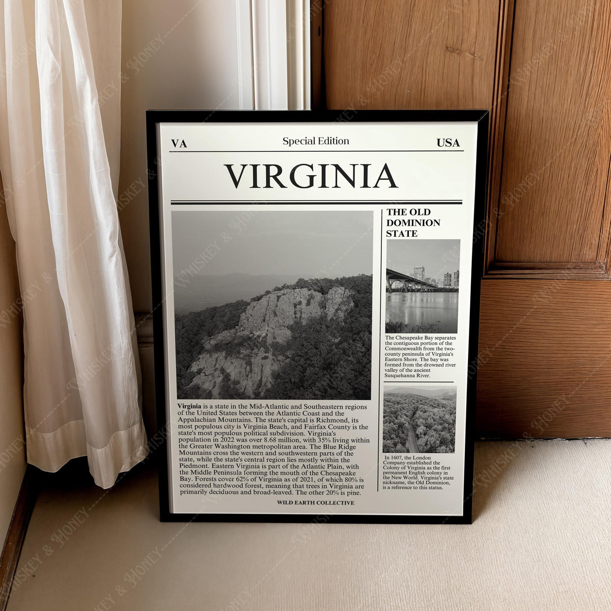 Virginia State Newspaper Print