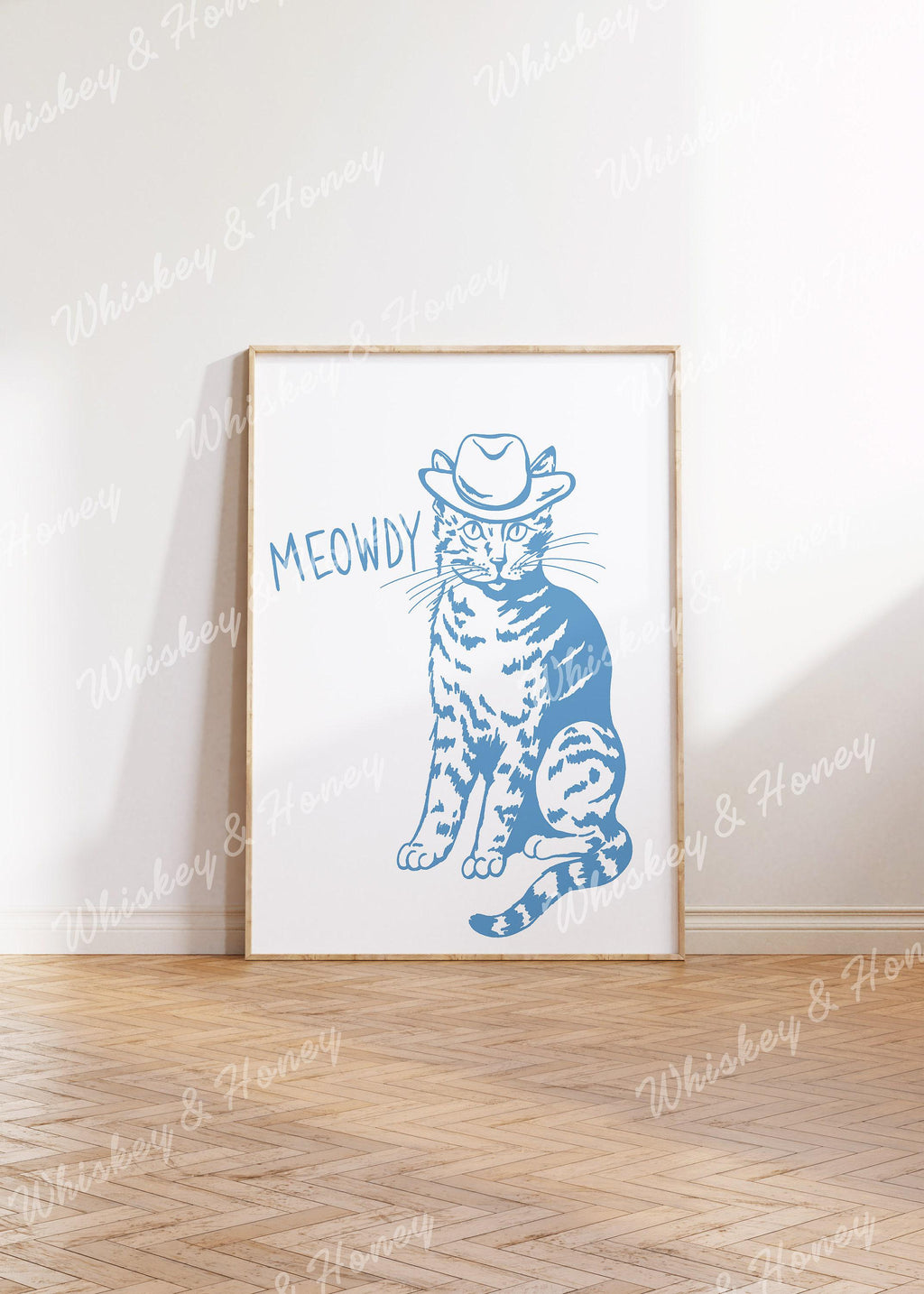 Meowdy Cat Cowboy Art Print