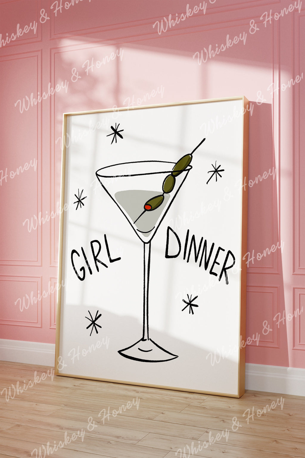 Girl Dinner Martini Print