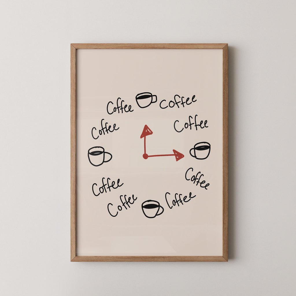 Coffee O'clock Print