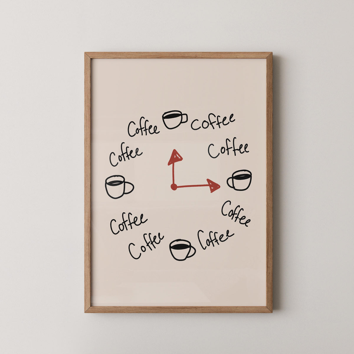 Coffee O'clock Print