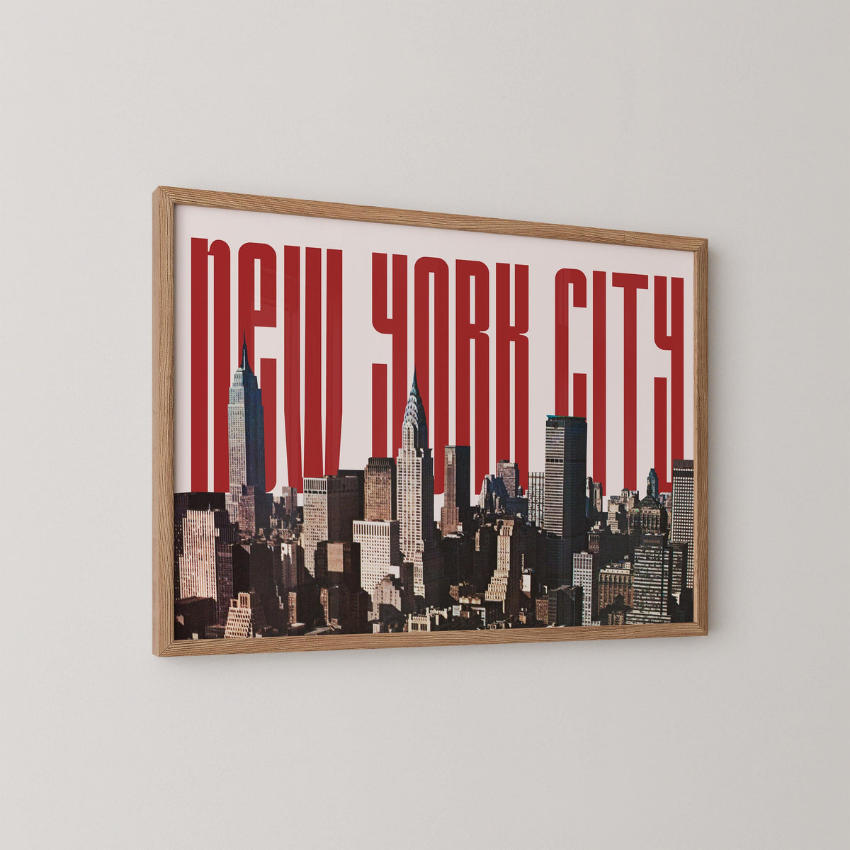 Vintage NYC Skyline Print