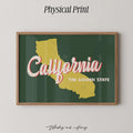 California Golden State Print