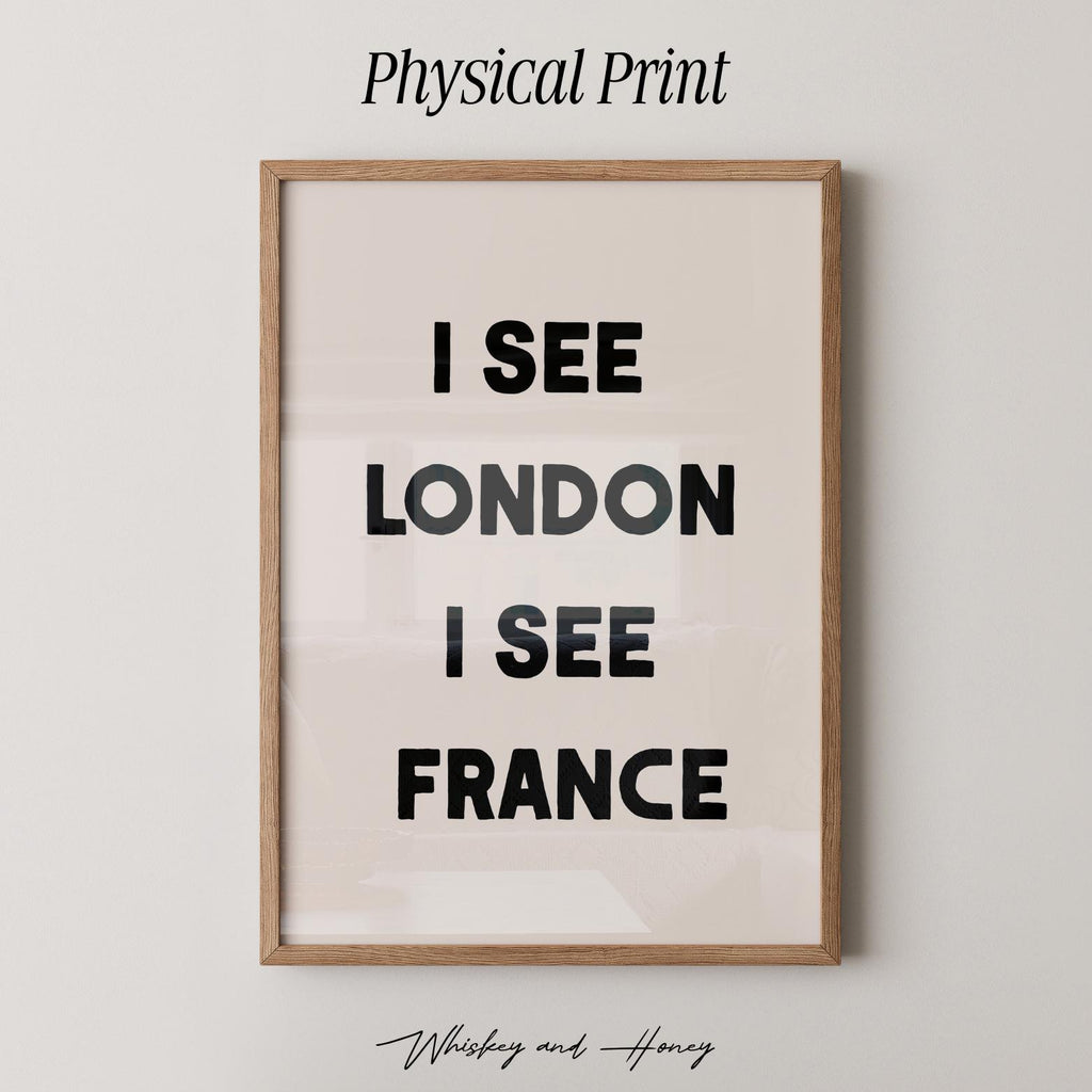 I See London I See France Bathroom Print