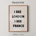 I See London I See France Bathroom Print
