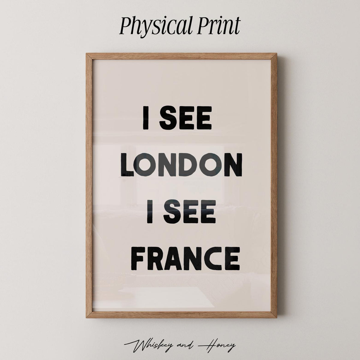 I See London I See France Bathroom Print