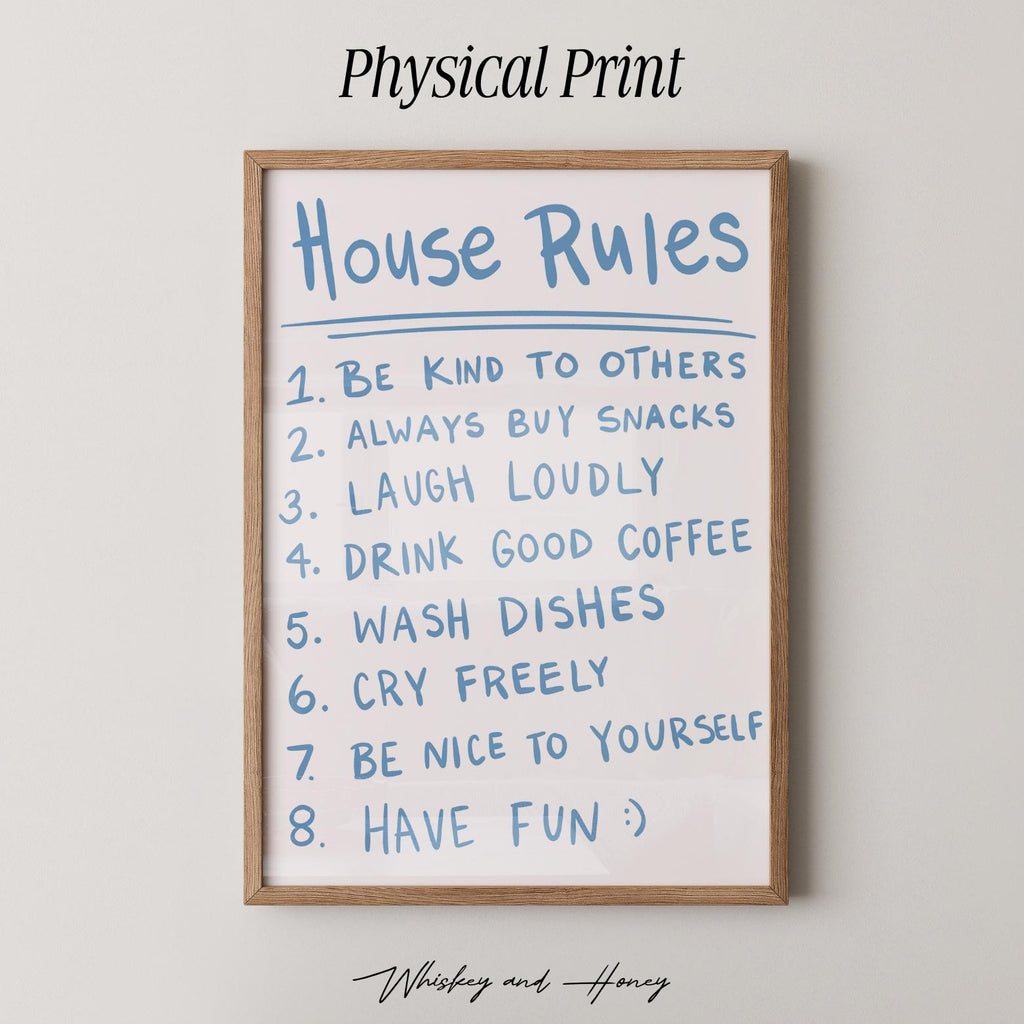House Rules Print