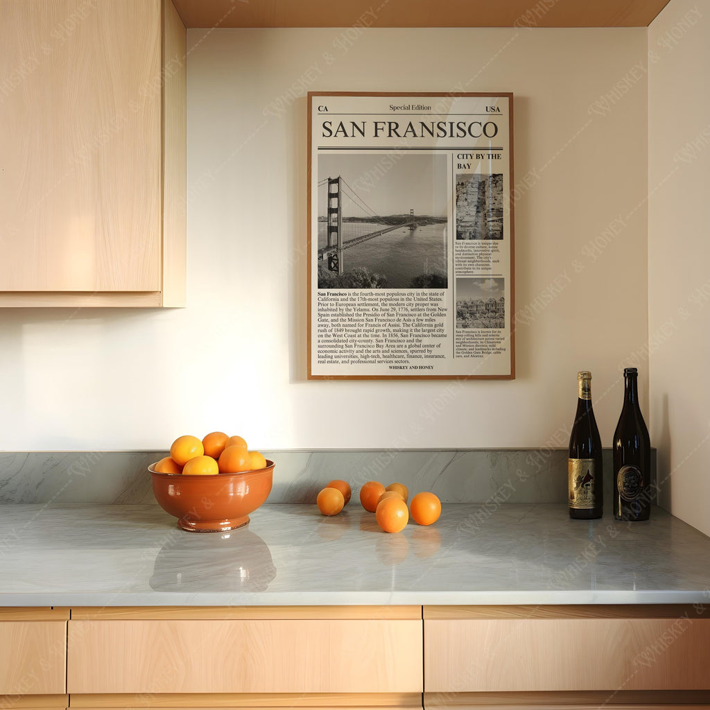 San Francisco Newspaper Print