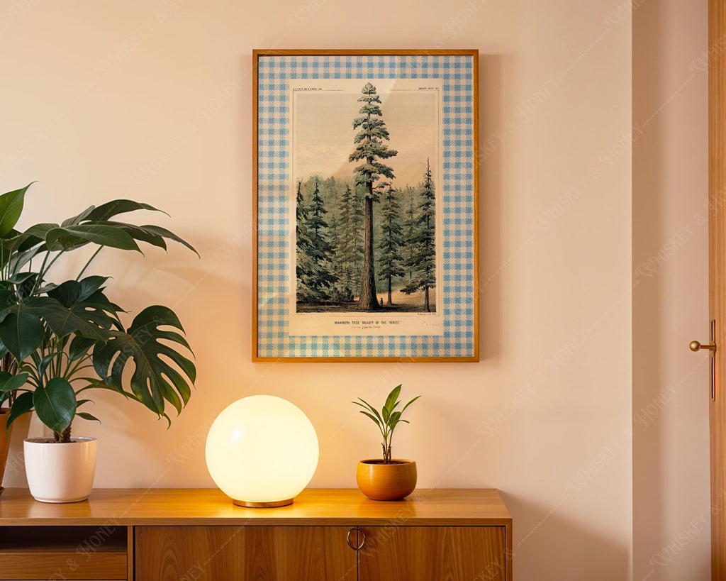 Vintage Pine Tree Print
