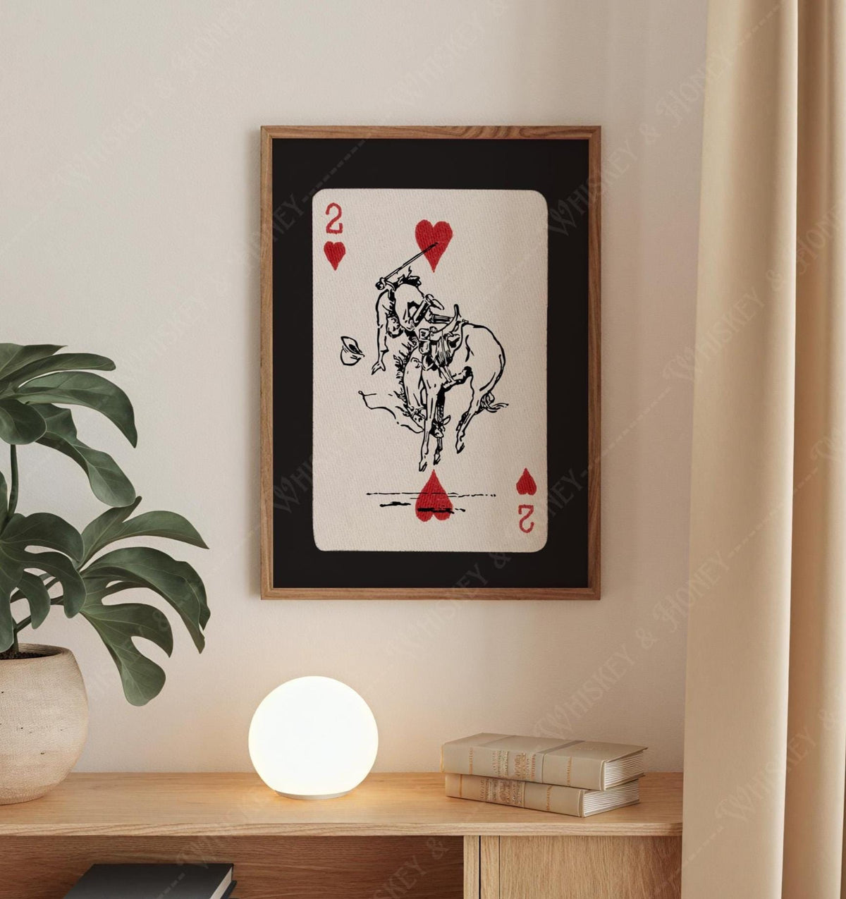 Rodeo Cowboy Playing Card Print