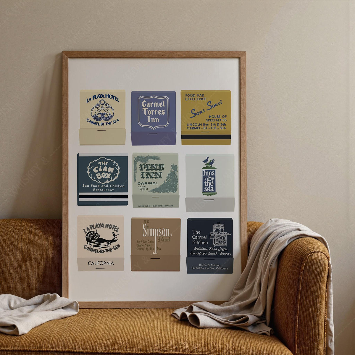 Carmel By The Sea Matchbook Print