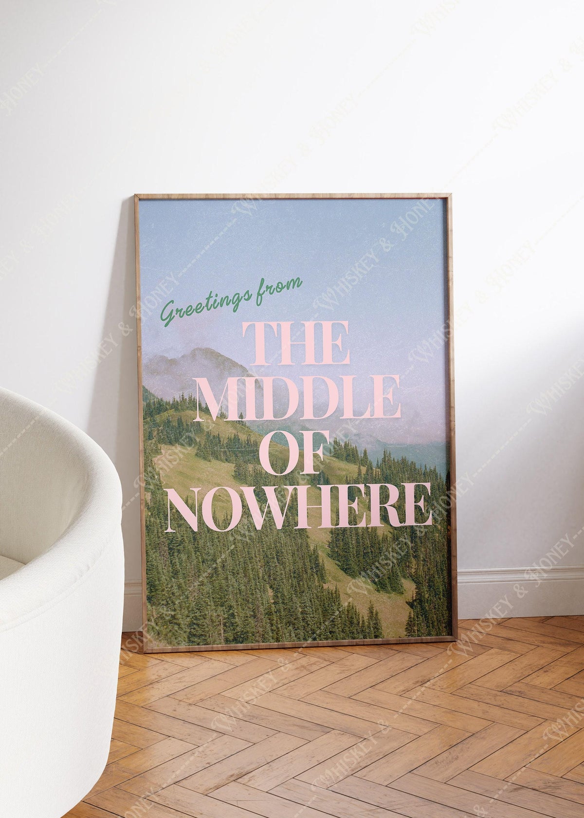 Greetings From Middle of Nowhere Art Print