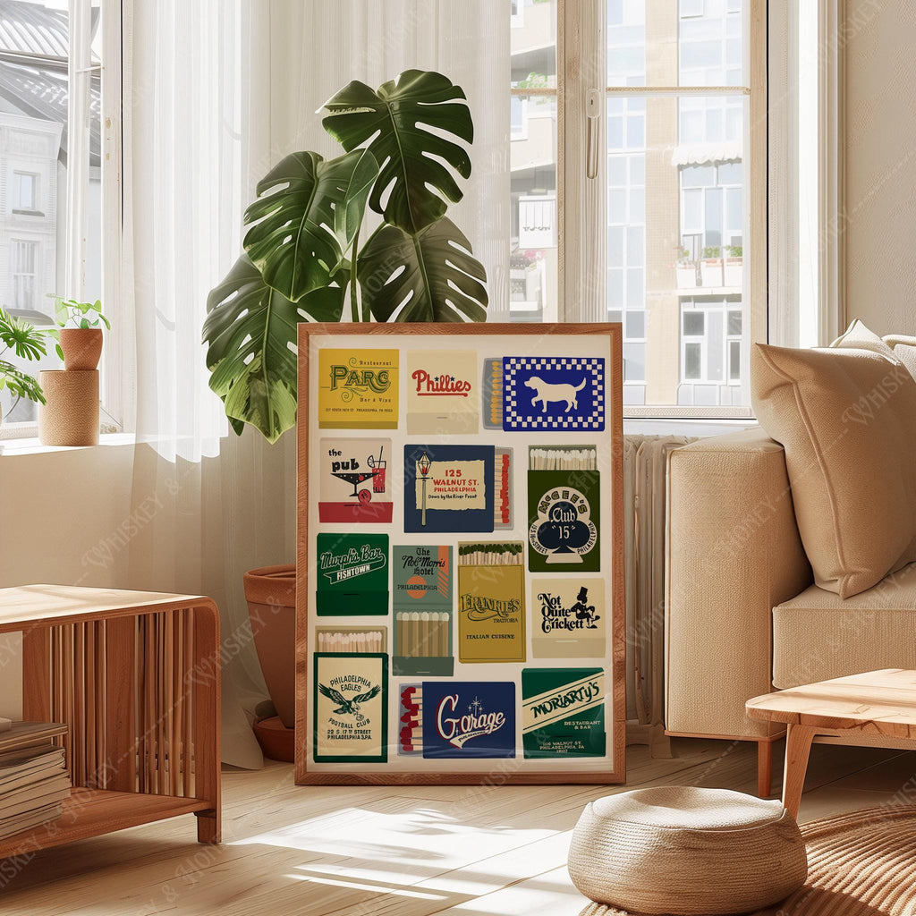 Philadelphia Matchbook Art Print