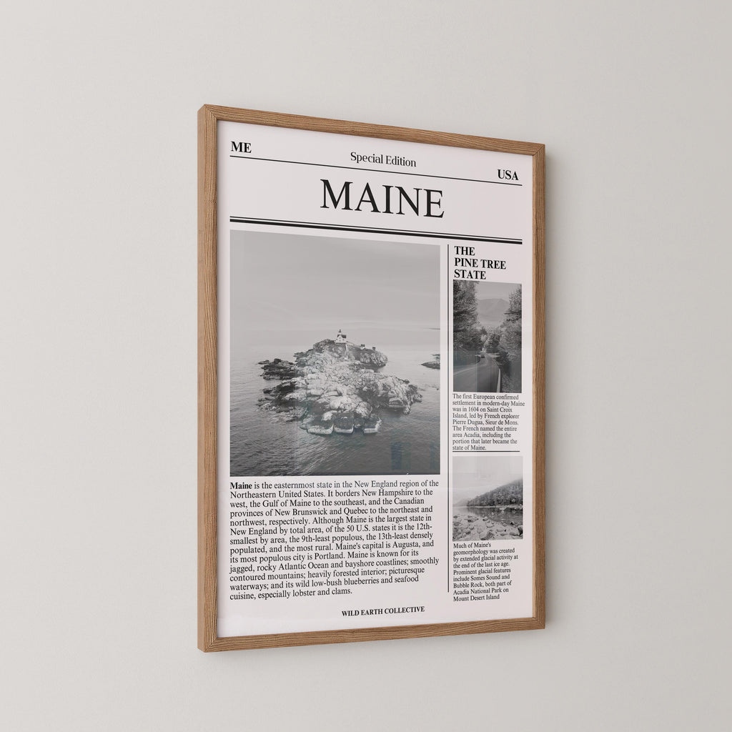 Maine Newspaper Print