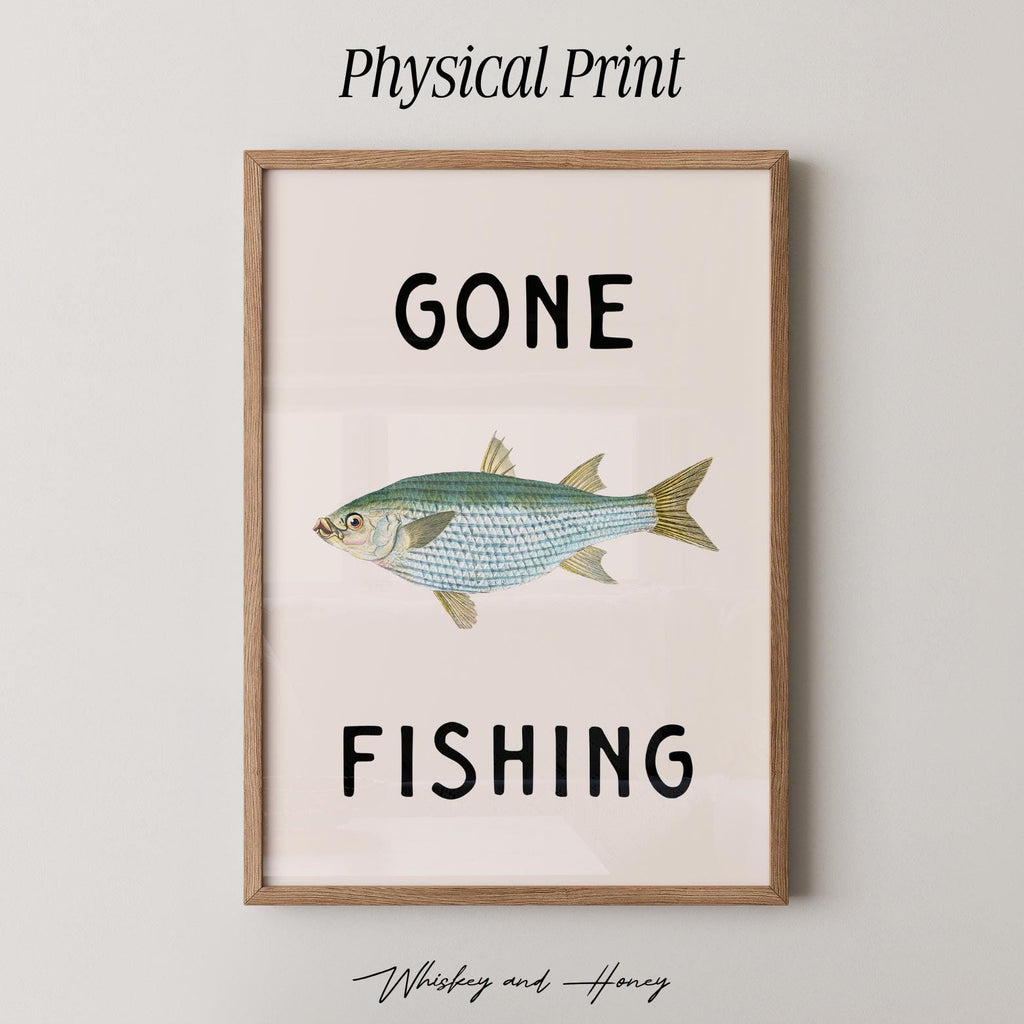 Gone Fishing Print