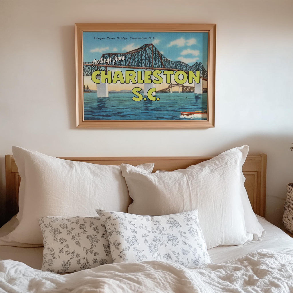 Greetings From Charleston SC Print