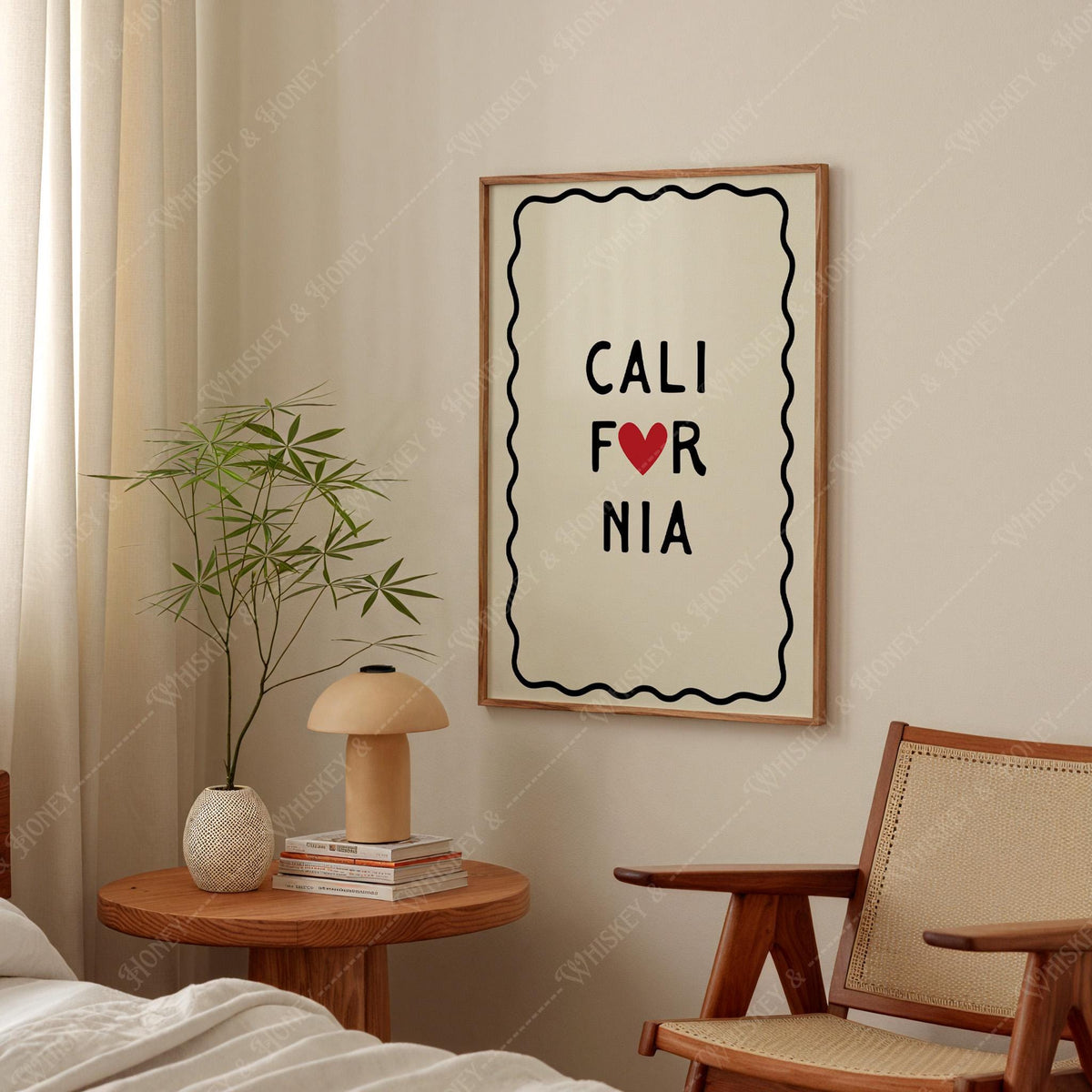 California Heart Print