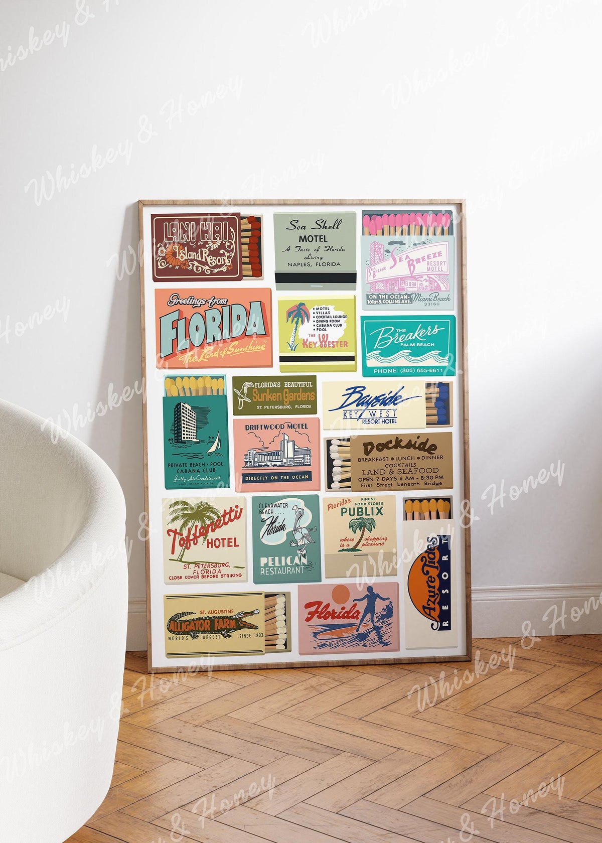 Vintage Florida Matchbooks Print