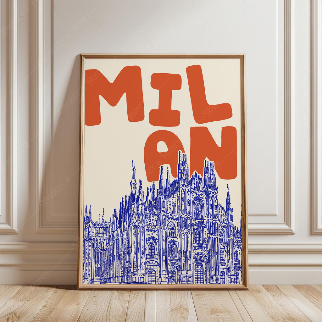 Milan Italy Travel Print