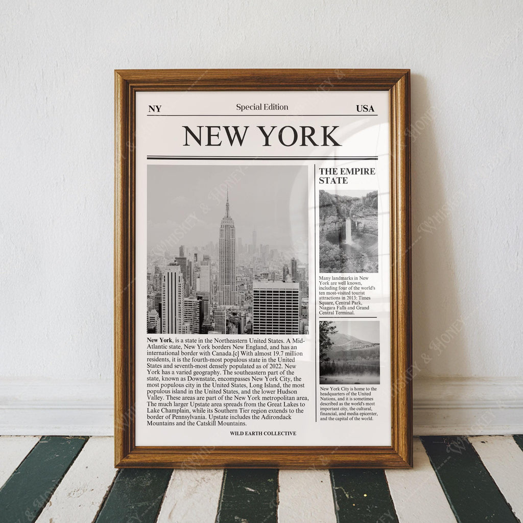 New York State Newspaper Print