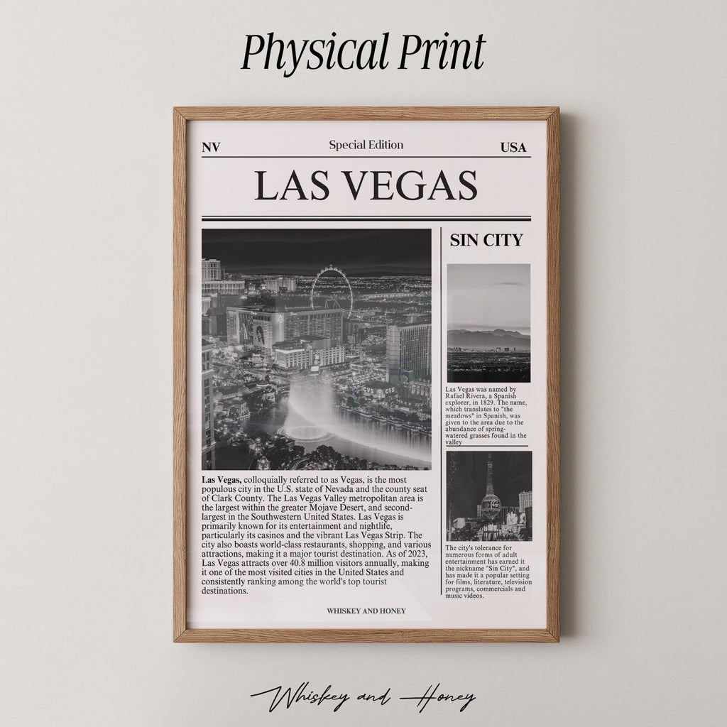 Las Vegas City Newspaper Print