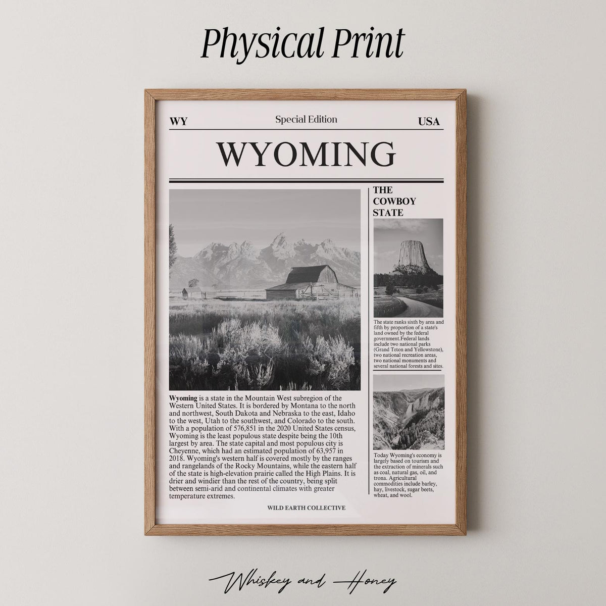 Wyoming State Newspaper Print