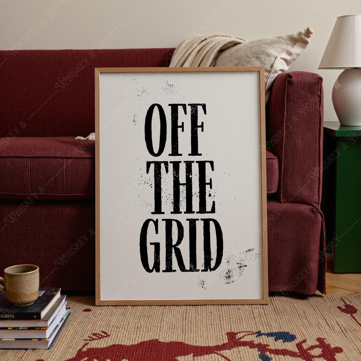 Off the Grid Typography Print