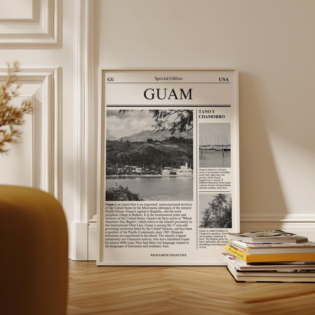 Guam Newspaper Travel Print
