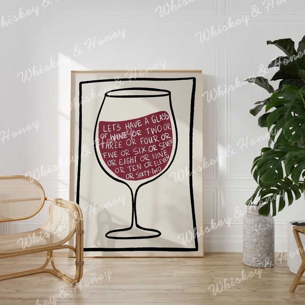 Let's Have A Glass of Wine Print