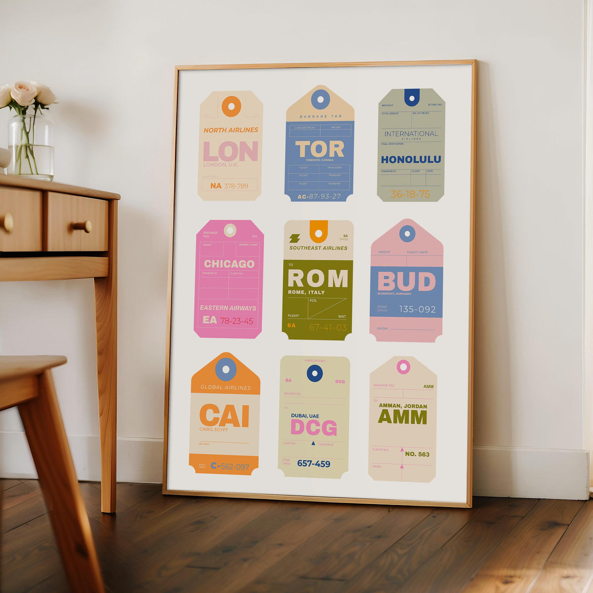 Travel Tags Print