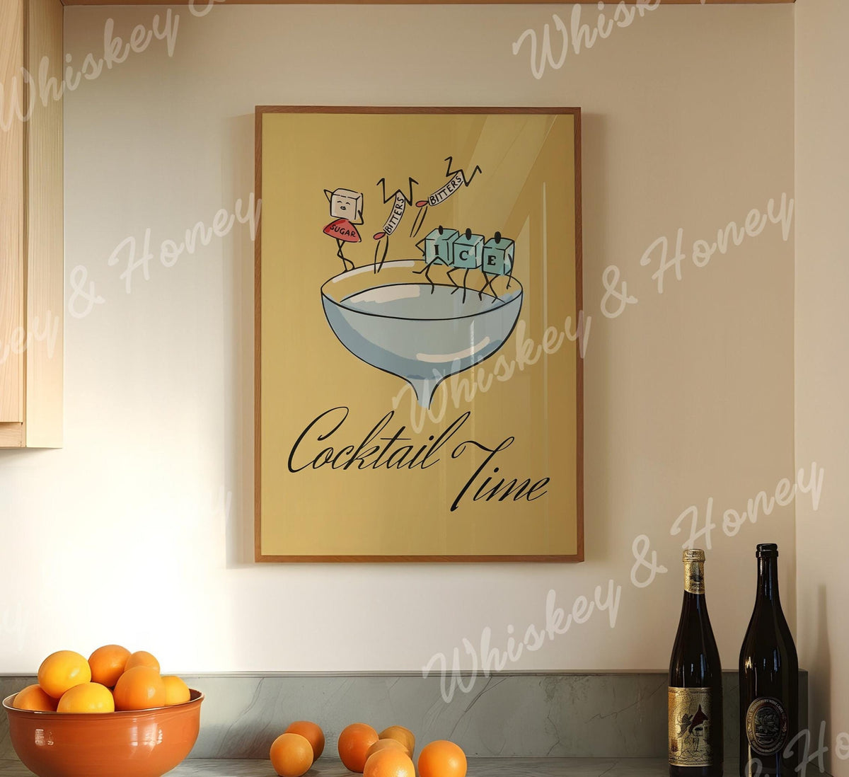 Vintage Cocktail Time Print