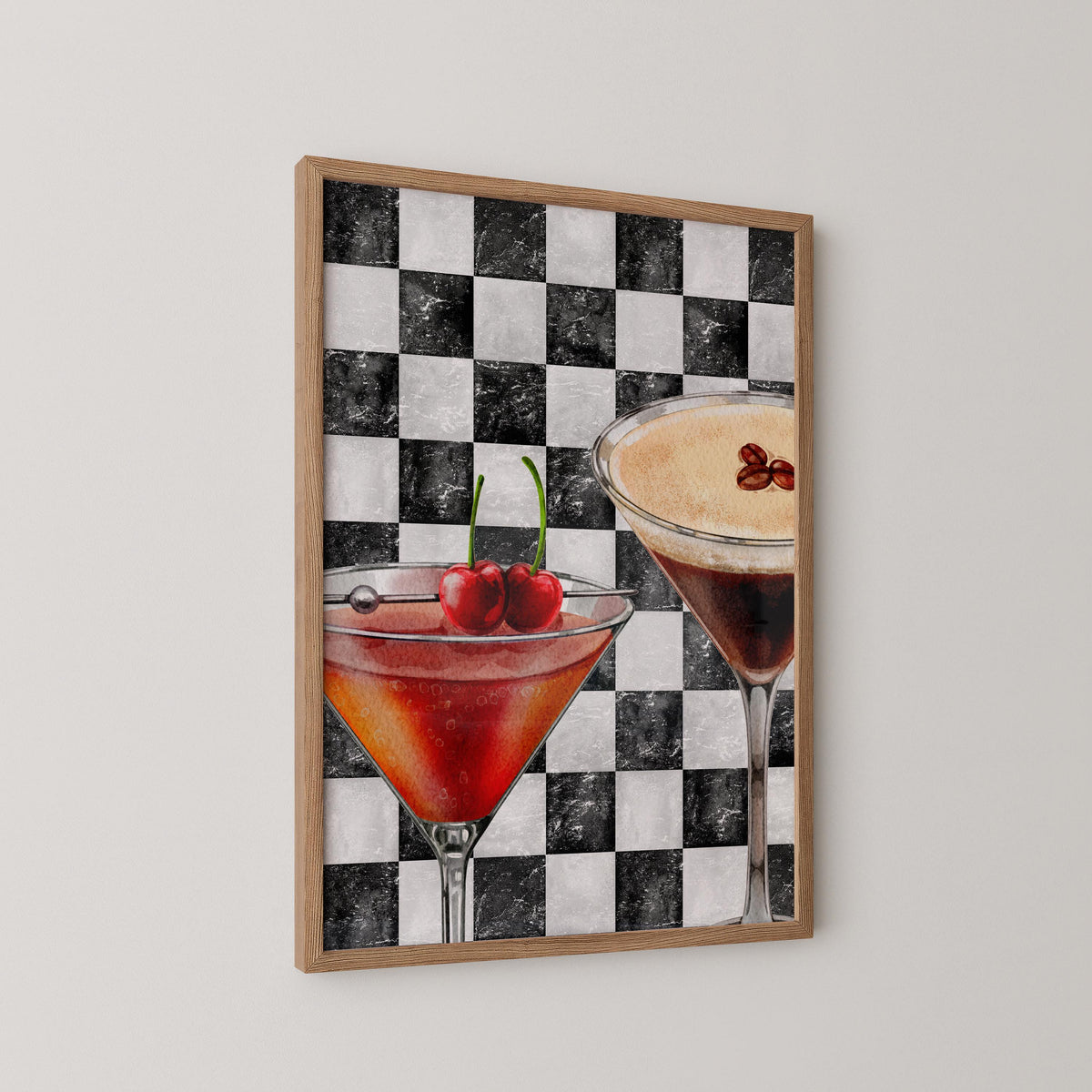 Espresso & Classic Martini Print