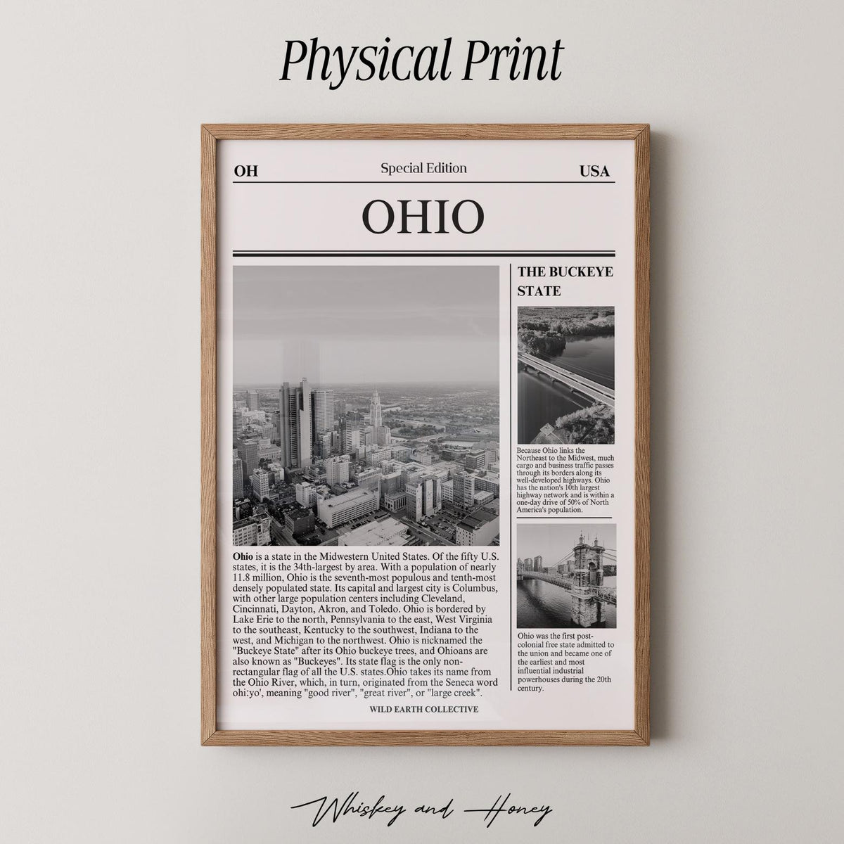 Ohio State Newspaper Print