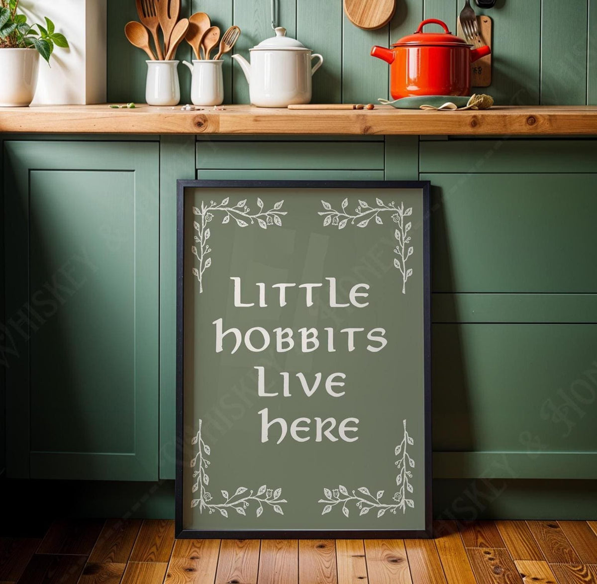 Little Hobbits Live Here LOTR Print